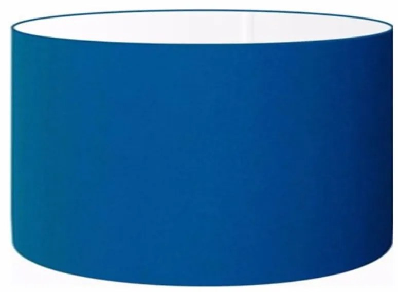 Cúpula Abajur Cilíndrica Cp-7023 Ø50x21cm Azul Marinho