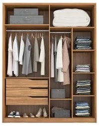 Guarda Roupa Casal 4 Portas 2 Com Espelhos Attore D02 Amendola Touch -