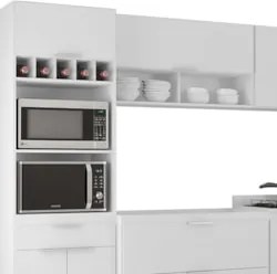 Armário de Cozinha CP06 Para Pia 100cm Pérola Z34 Branco    - Mpozenat