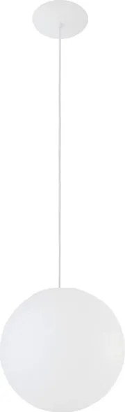 Pendente Polietileno Aluminio Branco Soleil