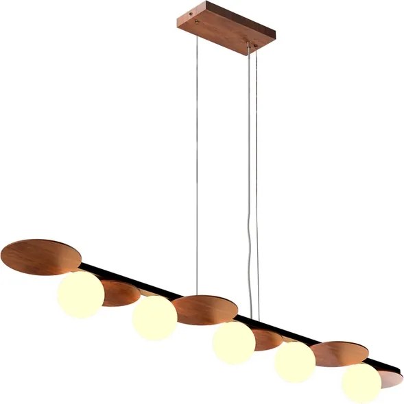 Pendente Mdf E Madeira Imbuia 25X150cm Luna