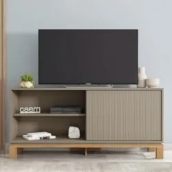 Rack Bancada Para TV 45 Pol 136cm Lucca Areia/Freijó C01 - Mpozenato