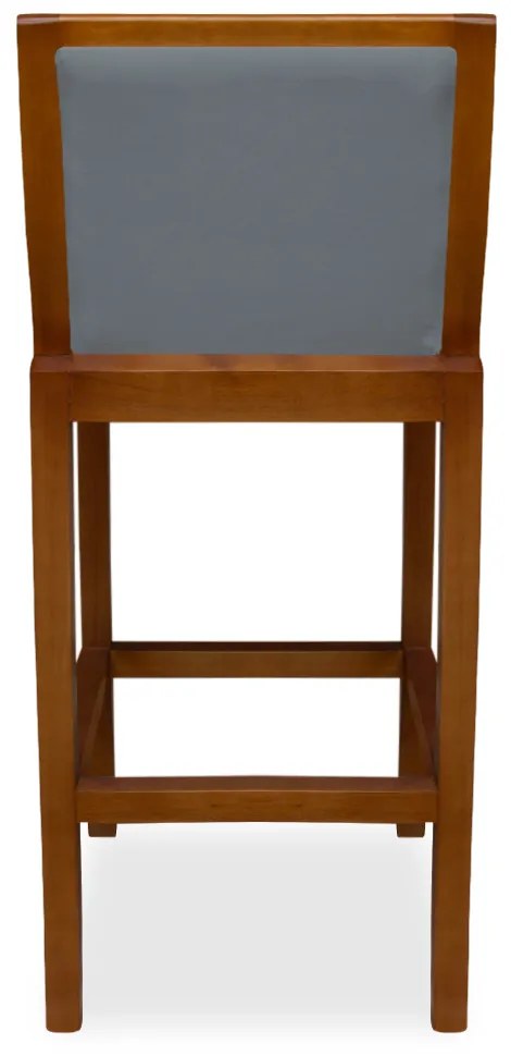 Banqueta Decorativa Josi Veludo Cinza Grafite
