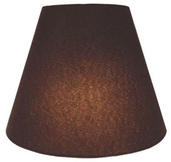 Kit/2 Arandela Retro Cone Md-2001 Cúpula em Tecido 25/26x13cm Café - Bivolt