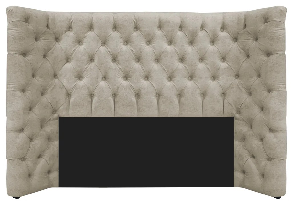 Cabeceira Casal Everest P02 140 cm para cama Box Suede - ADJ Decor