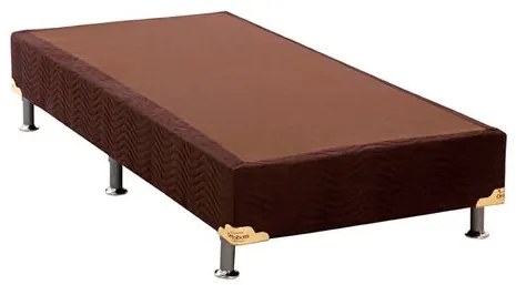 Base de Cama Box Camurca Marrom Solteiro 88 cm (LARG) Alto - 42910 Sun House