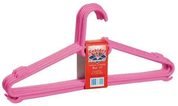 Kit Cabides Infantis Rosa 6 Peças