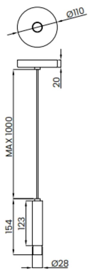 Pendente Cross Cabo Eletrificado Led 5W - Usina 19742/1 (BT - Branco Texturizado, 3000k, 110v)