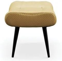 Puff Decorativo Para Sala de Estar Pés Palito Lord Facto Dourado - Ibi