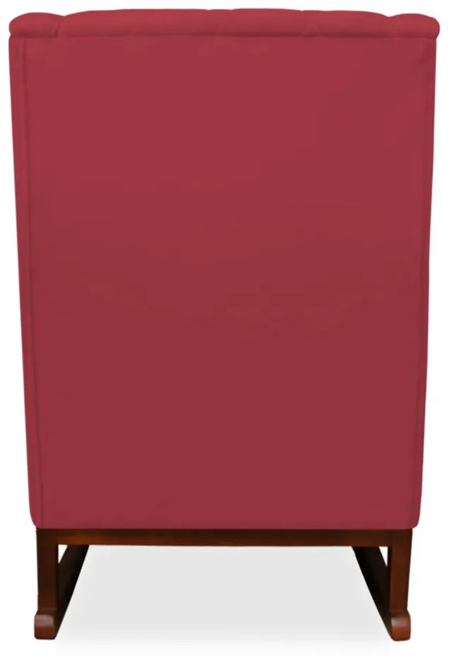Poltrona Amamentação com Balanço Maju  Veludo - Vermelho