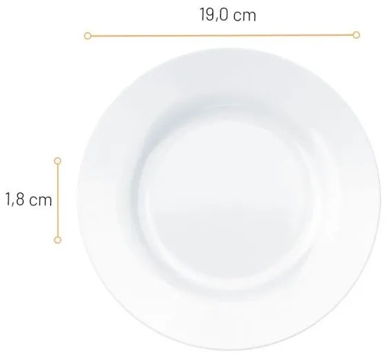 Prato para Sobremesa Opaline