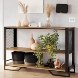 Aparador Industrial Sala de Estar 134cm Telado Rebu Mel Z54 - Mpozenat