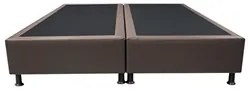 Base Box para Cama Casal King 192x203cm Bipartido Liz S05 Sintético Ma