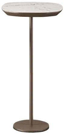 Mesa Apoio Prime Alta Tampo Calacata Base Champagne - 77874 Sun House