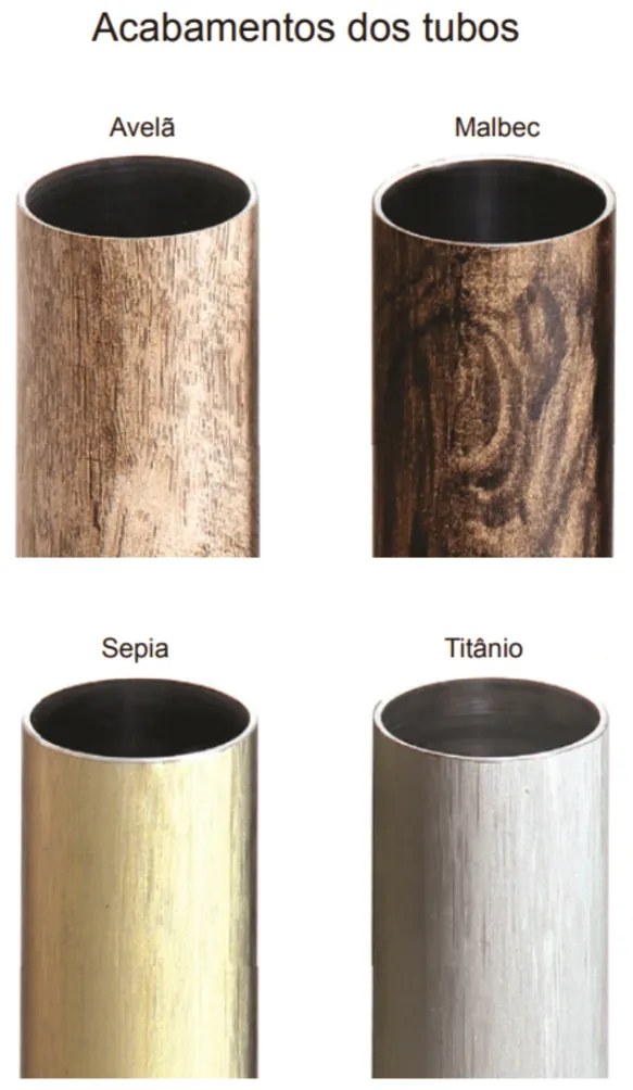 Pendente Flash Ø64X50Cm Tubo Facho Duplo Metal Aluminio 12Xmr11 Gu10 -... (MARSALA)