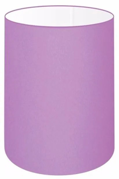 Cúpula Abajur Cilíndrica Cp-7004 Ø15x25cm Lillás