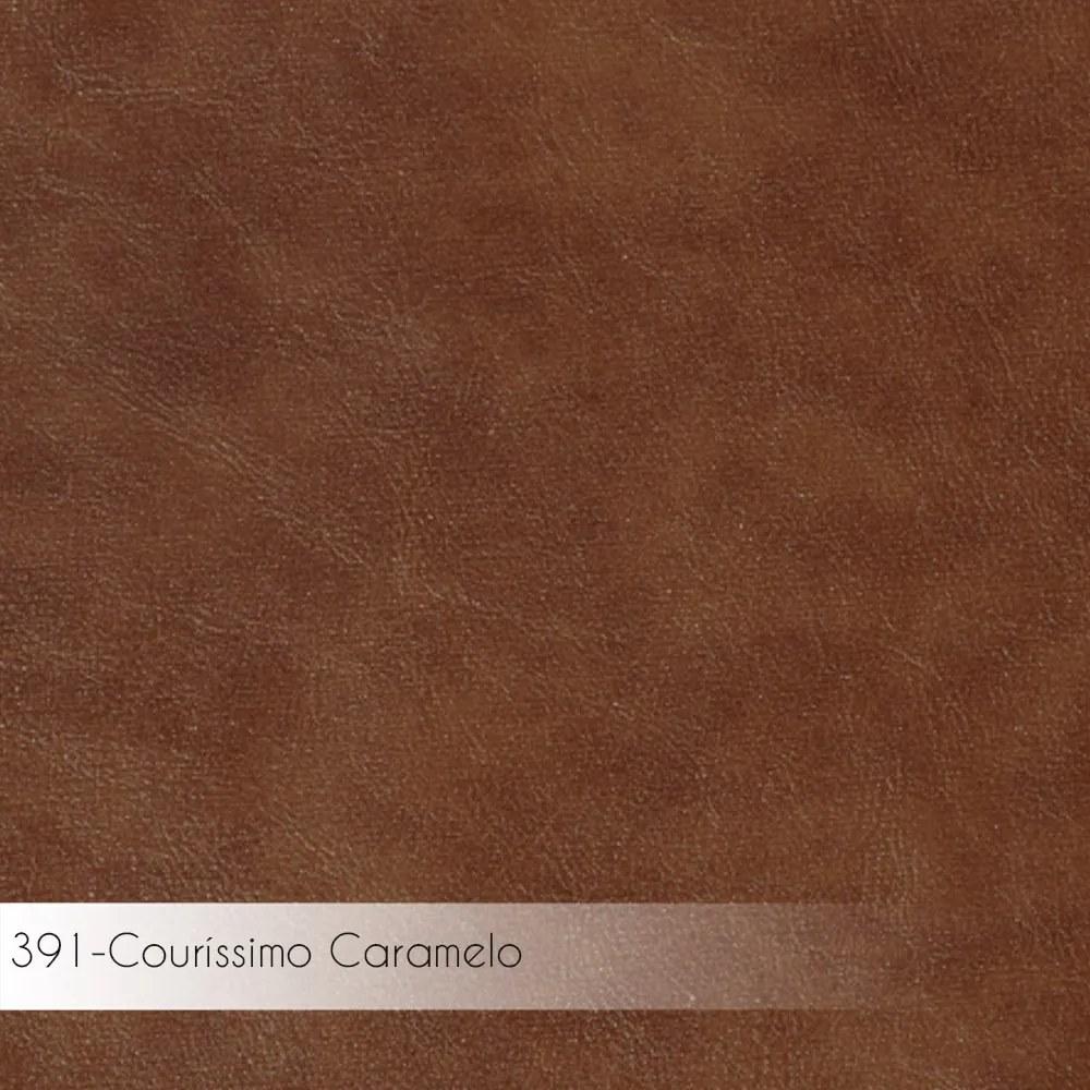 Kit 2 Cadeiras de Jantar Decorativa Base Aço Preto Luigi PU Caramelo G17 - Gran Belo