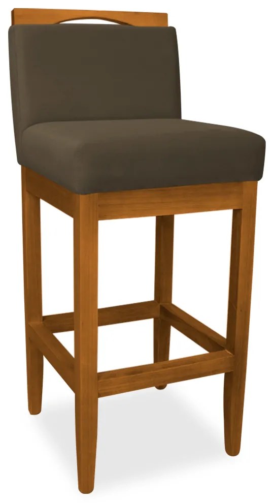 Kit 4 Banquetas Decorativa Elis Veludo Marrom
