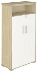 Conjunto Escritório Home Office 5 Peças Corp A06 Carvalho/Branco - Mpo