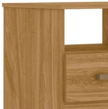 Mesa de Cabeceira Para Quarto 2 Gavetas Ares Z17 Freijó - Mpozenato