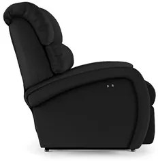 Poltrona do Papai Reclinável Kalie Power Touch USB FH9 PU Preto - Mpoz