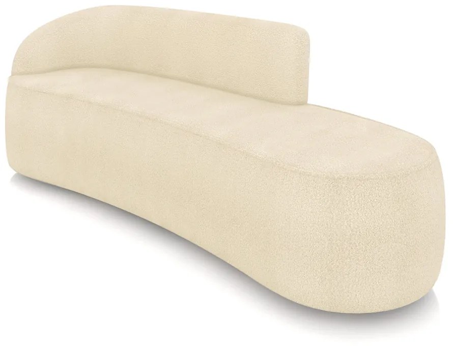 Sofá 4 Lugares Orgânico 220 cm Morgan Bouclê - Verde - Bege