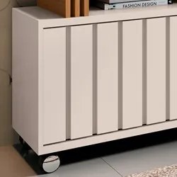 Rack para Sala Bancada de TV 50 Pol. 136cm Briz H01 Off White/Cinamomo