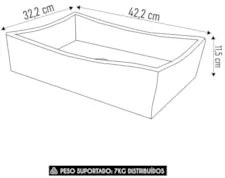 Gabinete Banheiro Cuba e Espelheira Lizzi Pistache/Naturalle B02 - Mpo