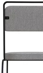 Cadeira Estofada Elis F02 Linho 762 Cinza - Mpozenato