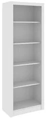 Estante Livreiro Multiuso 4 Prateleiras ME4104 Branco - Tecno Mobili