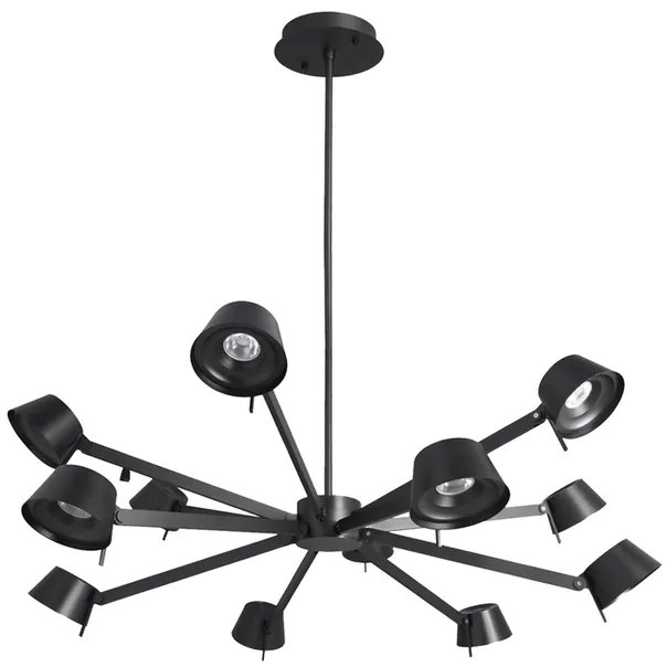 Pendente Led Metal Aluminio 63W 3000K Copo - PRETO