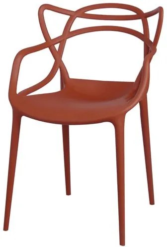 Cadeira Master Allegra Polipropileno Laranja Telha - 34301 Sun House