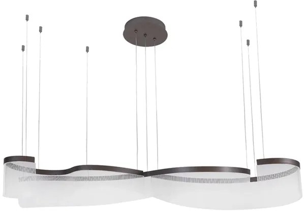Pendente Led Metal Aluminio Cafe 74w 3000k Organic