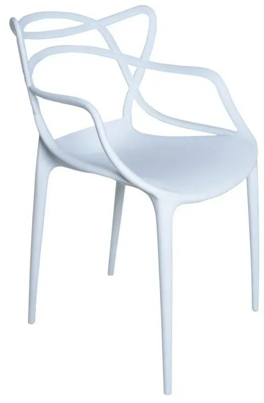 Cadeira Externa De PlásticoReciclável Decorativa Amsterdam Branco L15 - Gran Belo