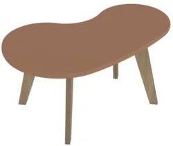 Mesa de Centro Orgânica 90cm Para Sala Cassia Terracota A09 - Mpozenat