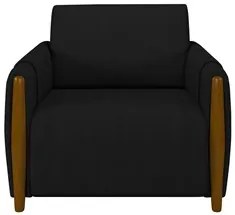 Conjunto Sofá 3 Lugares 223cm e Poltrona 98cm Amaranto M22 Veludo Pret