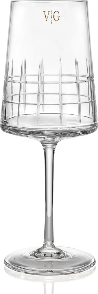 Taça de Cristal Lapidado Amaitê P/ Água 600ml Incolor