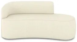 Sofá 3 Lugares Para Sala 180cm Orgânico Wendi Linho Bege I01 - Mpozen