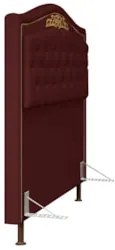 Cabeceira Cama Box Casal Queen 160cm com Tachas Imperial Veludo J02 Bo