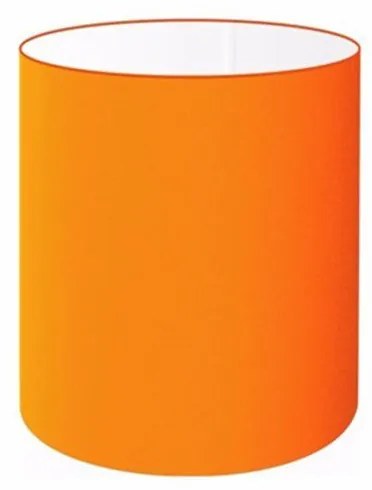 Cúpula Abajur Cilíndrica Cp-8001 Ø13x15cm Laranja