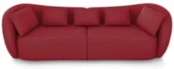 Sofá 4 Lugares 292cm Orgânico Pé Madeira Yume Veludo Bordo Z55 - Mpoze