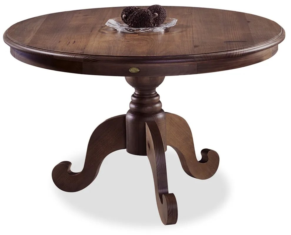Mesa Redonda Para Sala de Jantar 4 Lugares Halsey 120 cm Canela G04 - Gran Belo