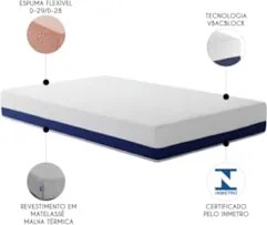 Colchão Solteiro na Caixa 96x203x25cm Flexível Sonhos U01   - Mpozenat