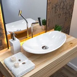 Cuba Pia de Apoio para Banheiro Canoa Luxo 45 C08 Branco - Mpozenato