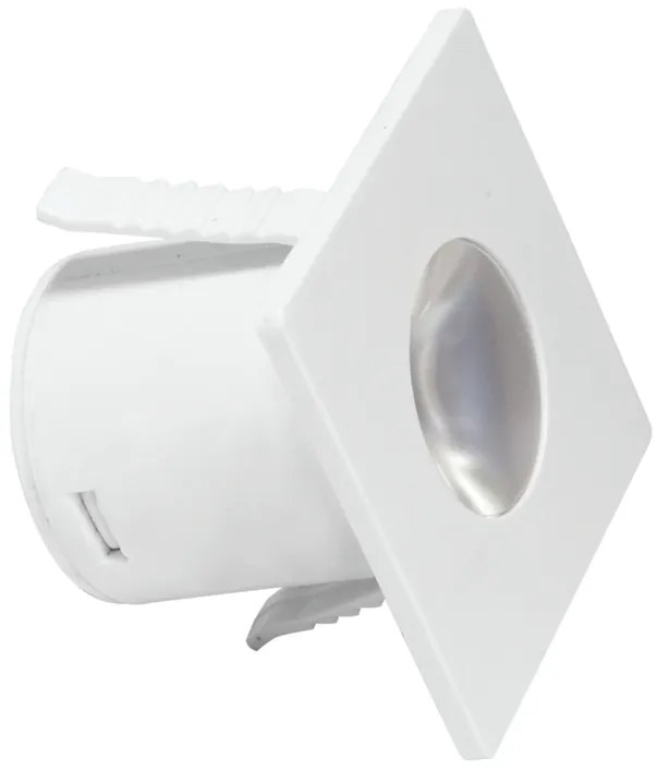 Spot De Embutir Mini Quadrado 1,2W Led 3000K Bivolt 3,5X3,5X2,8Cm Down...