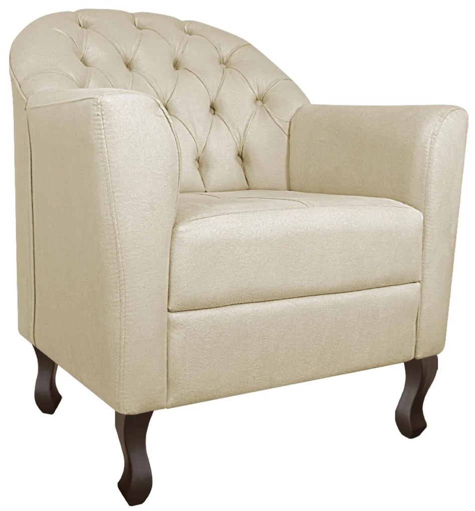 Kit Diva Recamier Diana 130cm Lado Direito e 02 Poltronas Julia Linho - ADJ Decor
