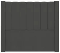 Cabeceira Casal King Cama Box 195cm Claire Z04 Veludo Grafite - Mpozen