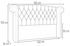 Cabeceira Cama Box Casal 140cm Provença Z37 Boucle Branco - Mpozenato