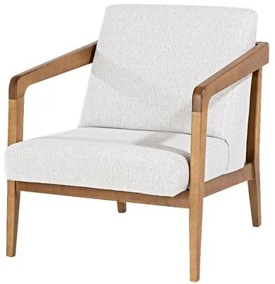 Poltrona Kiel Tecido Gelo Base Verniz Avela - 72130 Sun House