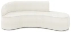 Sofá 4 Lugares 220cm Wendi e Poltrona Steve Boucle Off White I01 - Mp